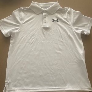 Boys UNDER ARMOUR Golf/Polo T-Shirt Size LARGE